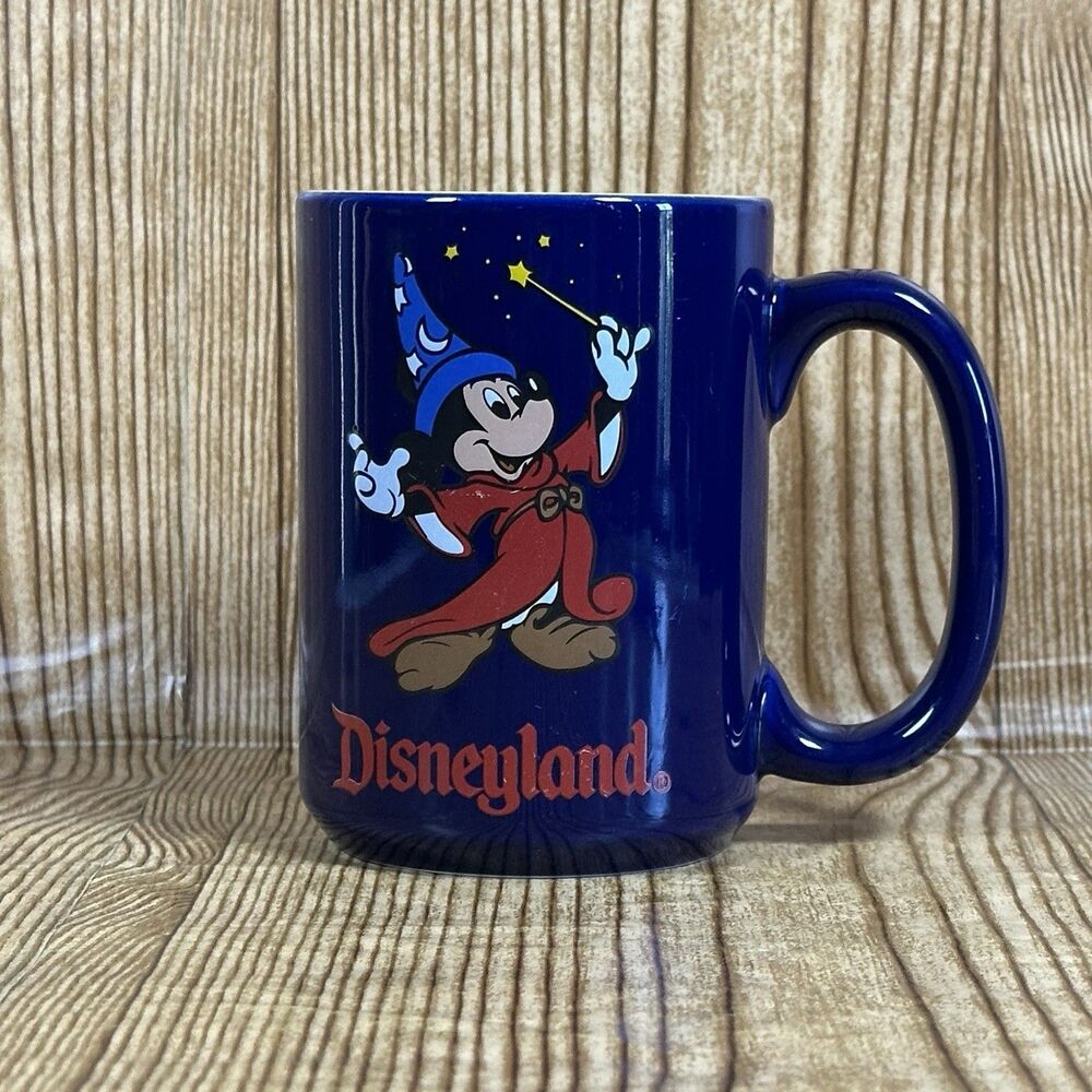 Disneyland Coffee Mug Mickey Mouse Sorcerers Apprentice from Fantasia 12oz Large